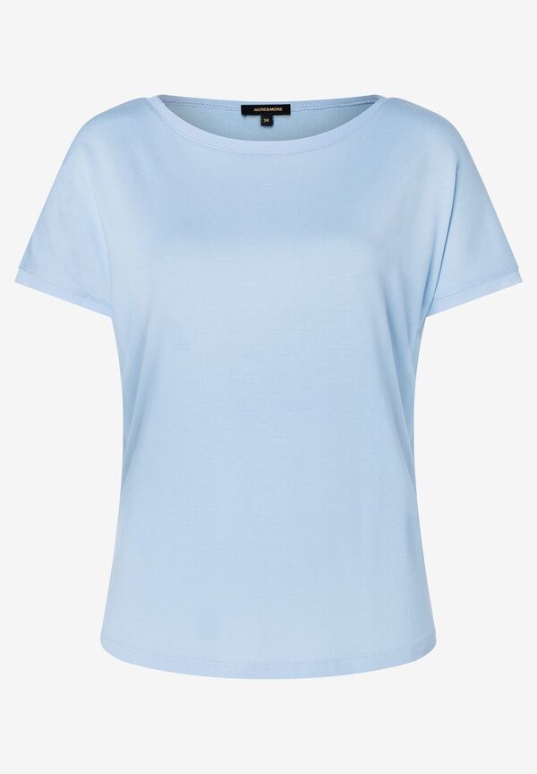 4027819882814 - T-Shirt mit Chiffonkante hellblau Frühjahrs-Kollektion