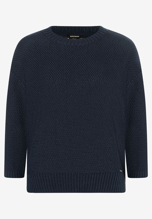 4027819884948 - Strukturpullover 3 4 Arm marine Frühjahrs-Kollektion