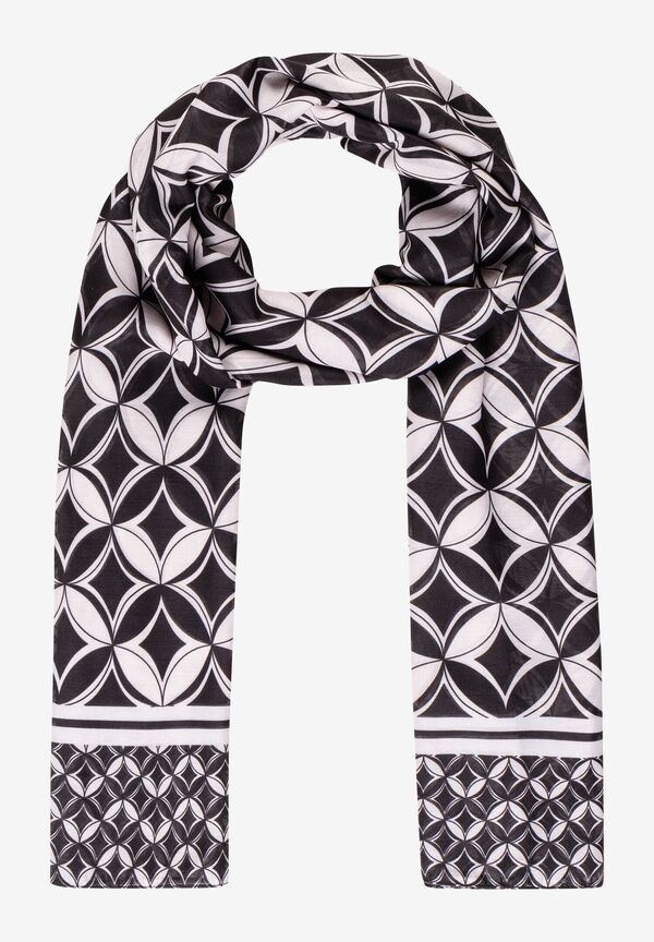 4027819892417 - Printschal schwarz ecru Frühjahrs-Kollektion