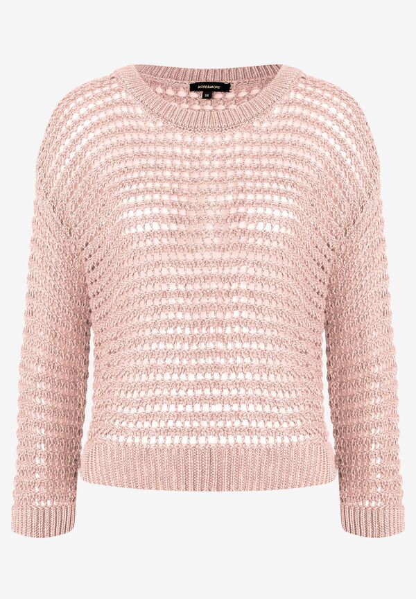 4027819911293 - Ajour Pullover powder rose Sommer-Kollektion