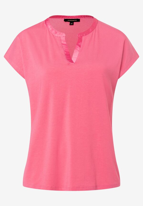 4027819912764 - Shirt mit Satinkante sorbet pink Sommer-Kollektion