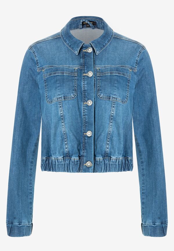 4027819914294 - verkürzte Jeansjacke blue denim Frühjahrs-Kollektion