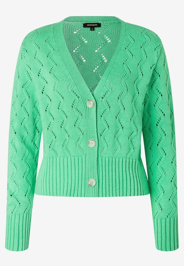 4027819918506 - Ajour Cardigan march green Frühjahrs-Kollektion