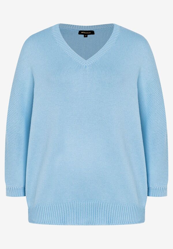 4027819919589 - Pullover mit V-Ausschnitt light skyblue Frühjahrs-Kollektion