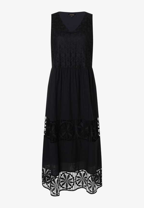 4027819928192 - Maxikleid mit Spitzendetails schwarz Sommer-Kollektion 4027819928192 - Maxikleid mit Spitzendetails schwarz Sommer-Kollektion
