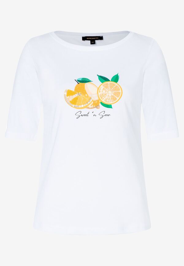 4027819940675 - T-Shirt Zitronen-Applikation Sommer-Kollektion