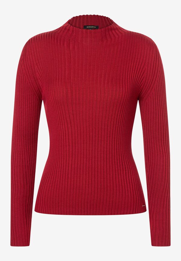 4027819944468 - Rippstrick-Pullover rot Herbst-Kollektion