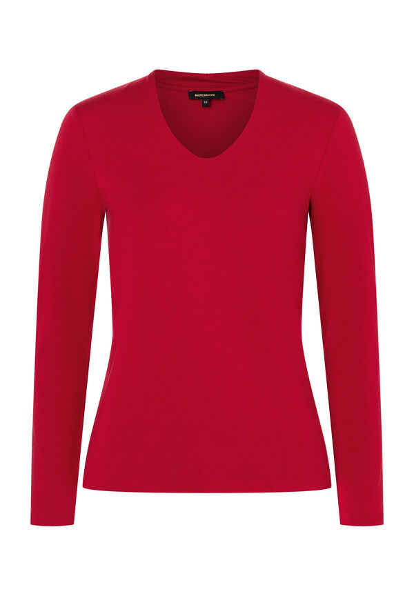 4027819945137 - Langarmshirt rot Herbst-Kollektion