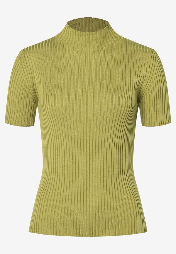 4027819953835 - Rippstrick-Pullover Kurzarm soft moss green 4027819953835 - Rippstrick-Pullover Kurzarm soft moss green