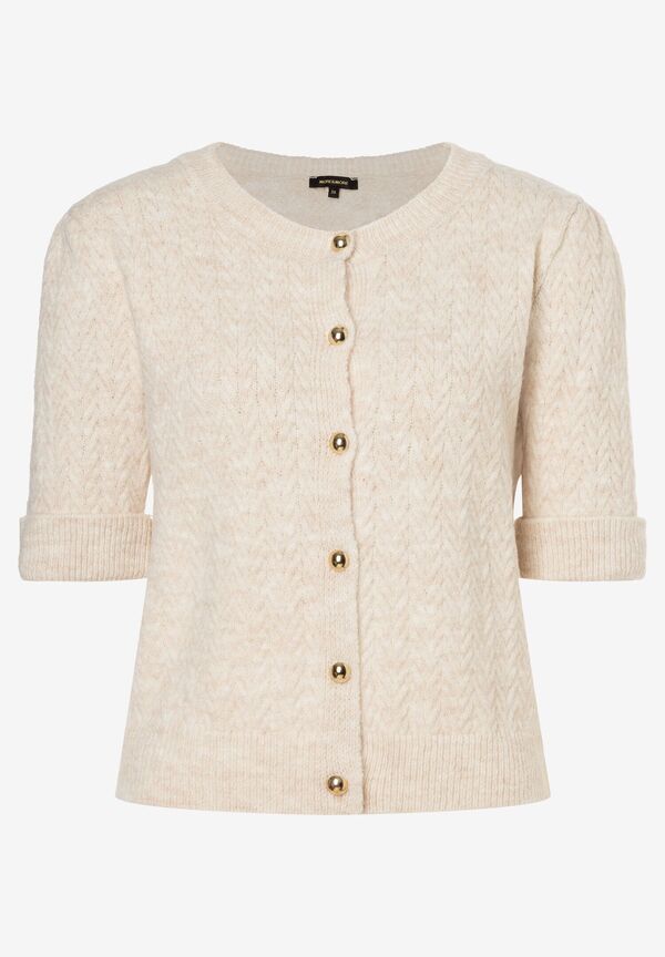4027819962660 - Cardigan Kurzarm powder creme