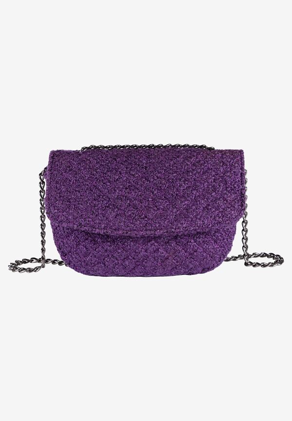 4027819969836 - kleine Bouclétasche pure purple Herbst-Kollektion