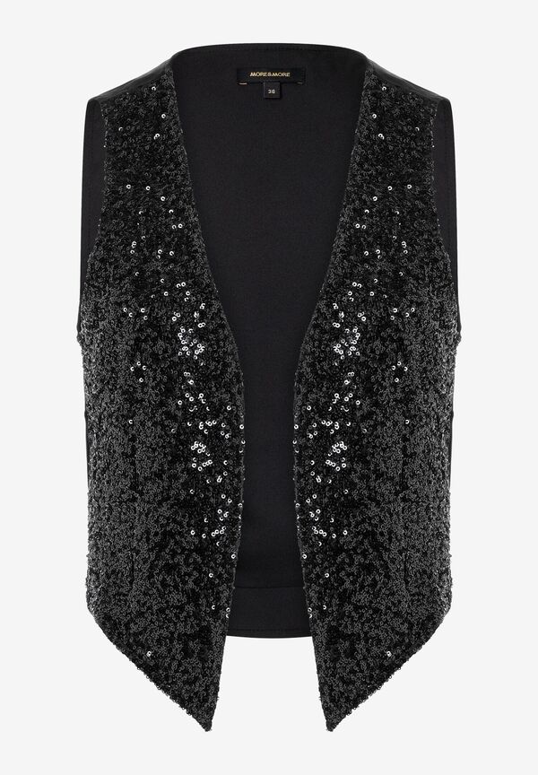 4027819990021 - Paillettenweste schwarz Party-Kollektion