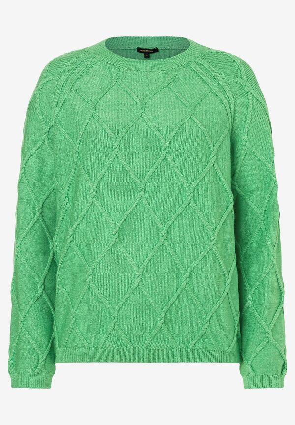 4027819994807 - Pullover mit Rautenstruktur soft warm green Frühjahrs-Kollektion