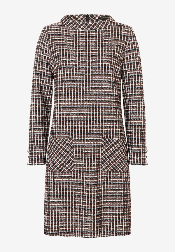 4027819998317 - Bouclé-Jerseykleid kariert Winter-Kollektion