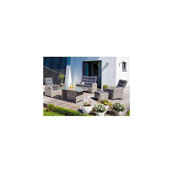 4028041997208 - Müsing Sitzgruppe Sunny Smart Roseville dunkelgrau hellgrau Kunststoff Metall 13-teilig