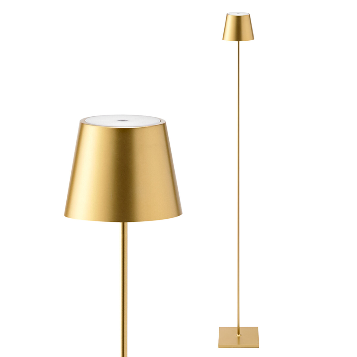 4028085451858 - Akku-Stehleuchte Nuindie 1200mm gold rund