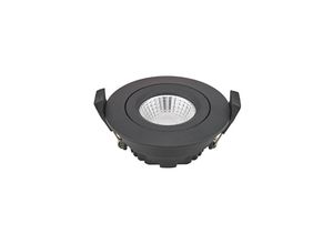 4028085572553 - LED-Deckeneinbauspot Diled Ø 85 cm 6 W Dim-To-Warm schwarz