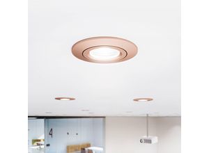 4028085572706 - LED-Deckeneinbauspot Diled Ø 85 cm 6 W Dim-To-Warm rosé