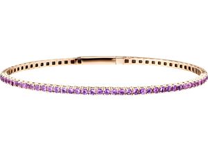 4028146728905 - VANDENBERG Damen Edelstein Flex-Armband 585er Roségold mit Amethyst roségold