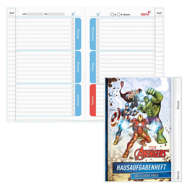 4028279400051 - Hausaufgabenheft 89474 für clevere Faule Hausaufgaben   liniert A5 bunt 4028279400051 Roth 4028279400051 - Hausaufgabenheft 89474 für clevere Faule Hausaufgaben   liniert A5 bunt 4028279400051 Roth