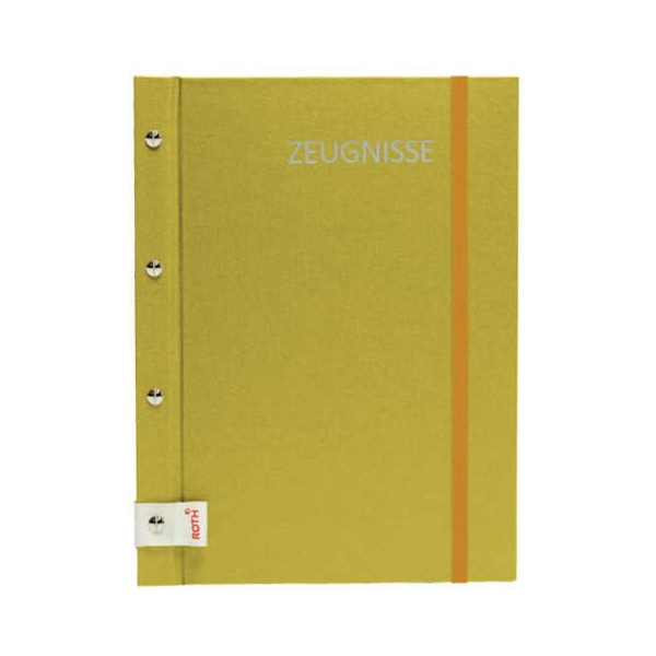 4028279885650 - Zeugnismappe Metallium mit Buchschrauben gold