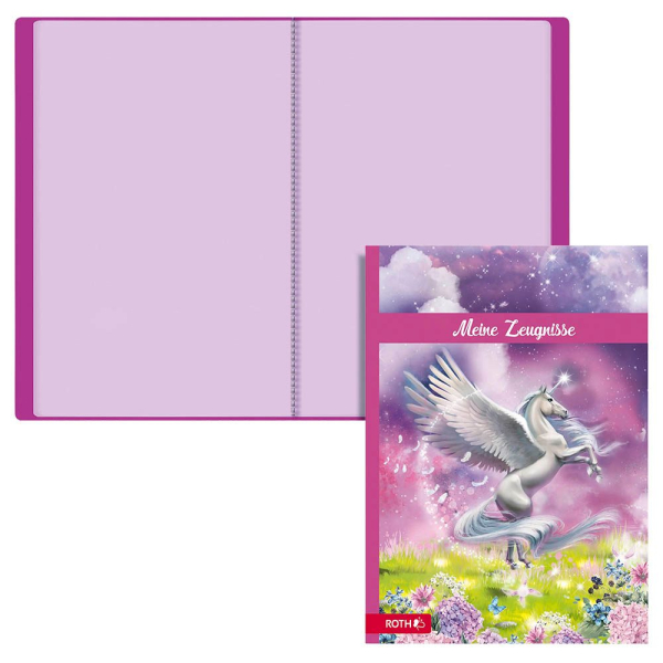 4028279893105 - Zeugnismappe DIN A4 10 Hüllen Pegasus 4028279893105 Roth