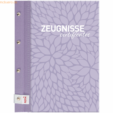 4028279905051 - Zeugnismappe Pattern mit Buchschrauben -Lila Paradise- hell-lila