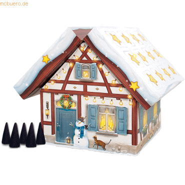 4028279905532 - Räucherkerzen-Adventskalender Räucherhaus Winter gefüllt