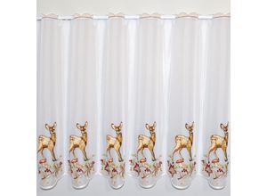 4028298296000 - Scheibengardine »Rehkitz im Herbst« (1 St)