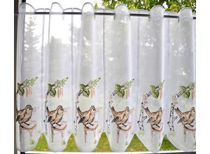 4028298297007 - Scheibengardine »Vöglein auf Stuhl« (1 St)