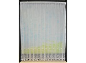 4028298307454 - Gardine STICKEREIEN PLAUEN Düne Gardinen Gr 170 cm Smokband 600 cm weiß (weiß beige) Smokband