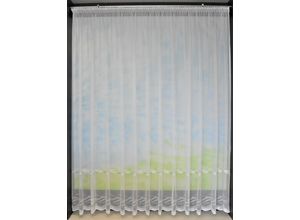 4028298307607 - Gardine STICKEREIEN PLAUEN Düne Gardinen Gr 170 cm Smokband 600 cm grün (grün weiß) Smokband