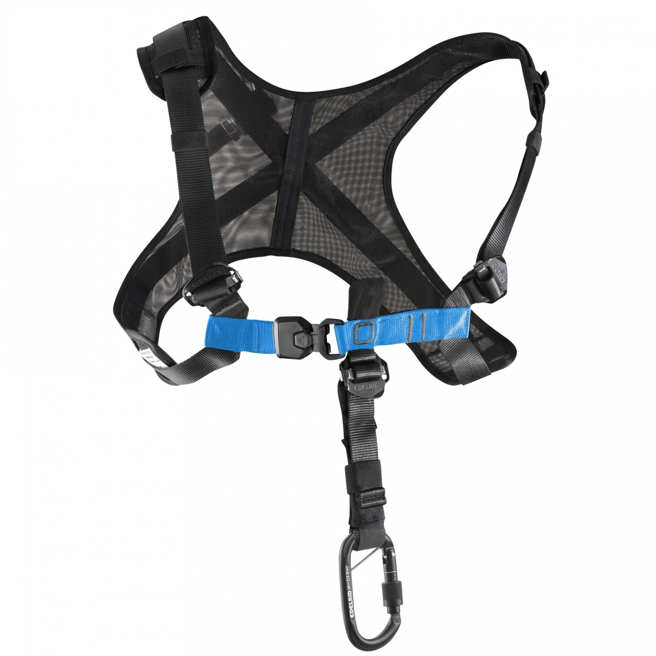 4028545152332 - Mountain Rescue Chest Brustgurt Arbeit Ergonomisch EN 12277 Schwarz Blau Vario