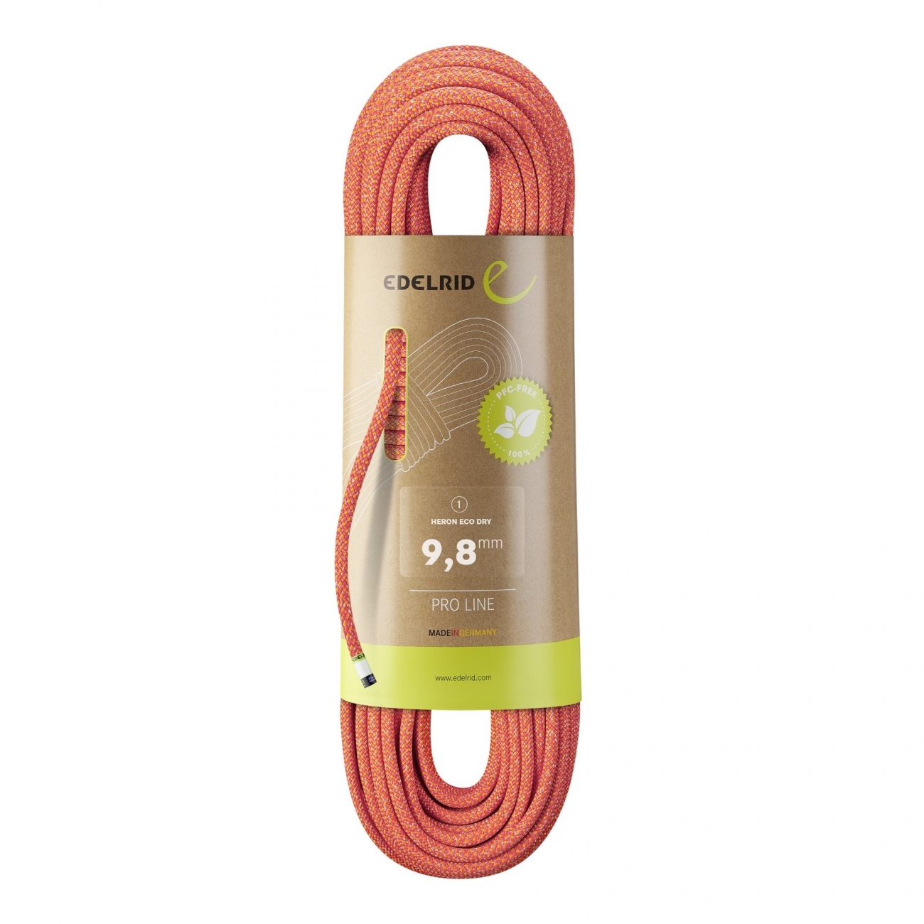 4028545156057 - Dynamikseil Heron Eco Dry 98mm 200m Wasserabweisend PFC PFAS frei UIAA EN892