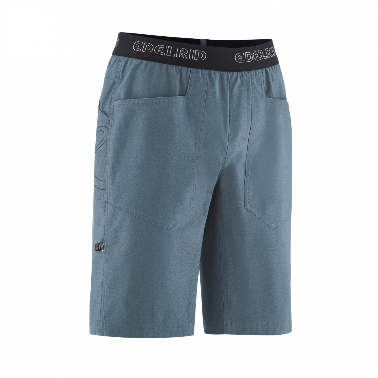 4028545162102 - Herren Kletter Bouldern Shorts ME Legacy IV Blau Grau Bio-Baumwolle Recycelt Gr M