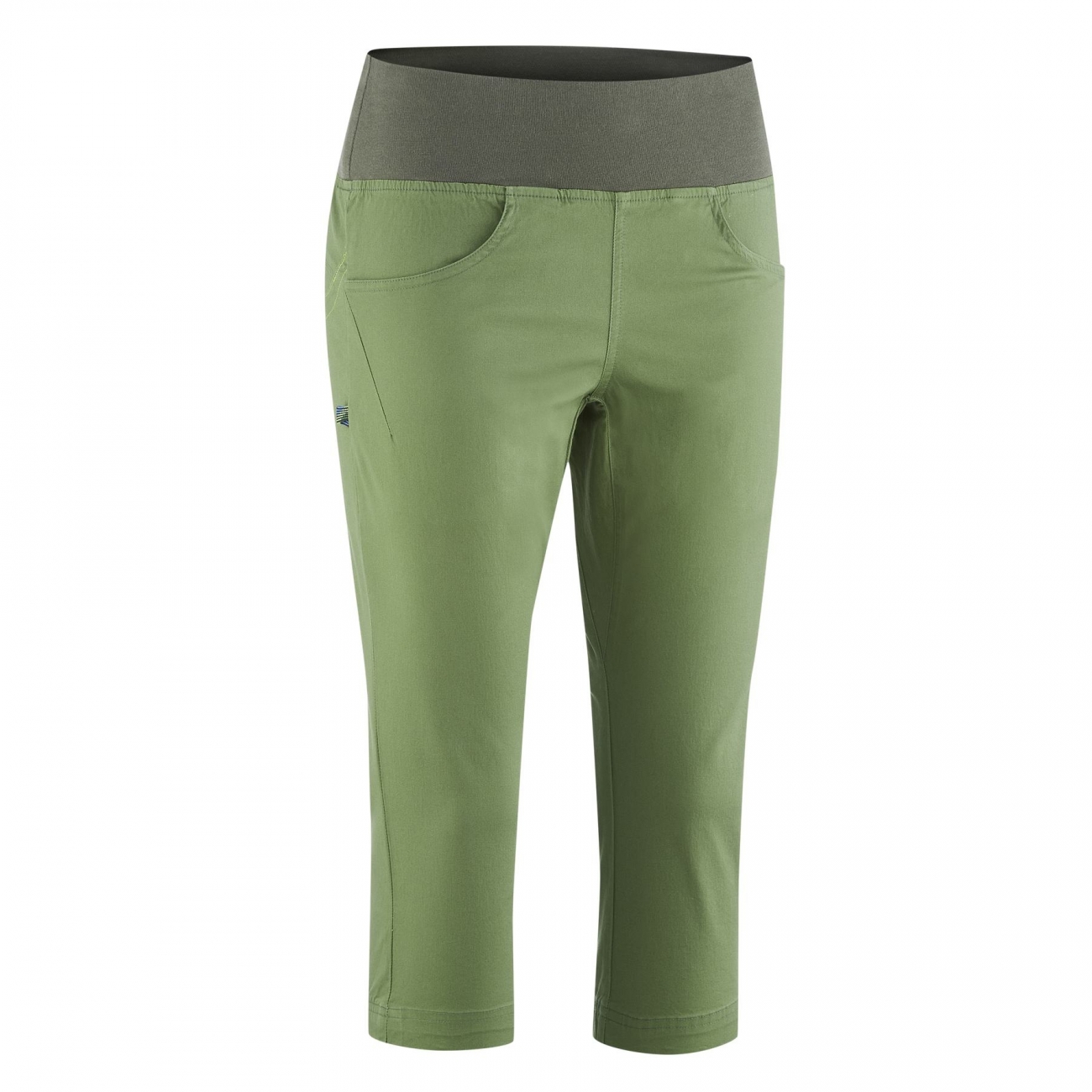 4028545163512 - 3 4 Kletterhose WO DOME Bequem Leicht Bio-Baumwolle Elasthan XL Kale