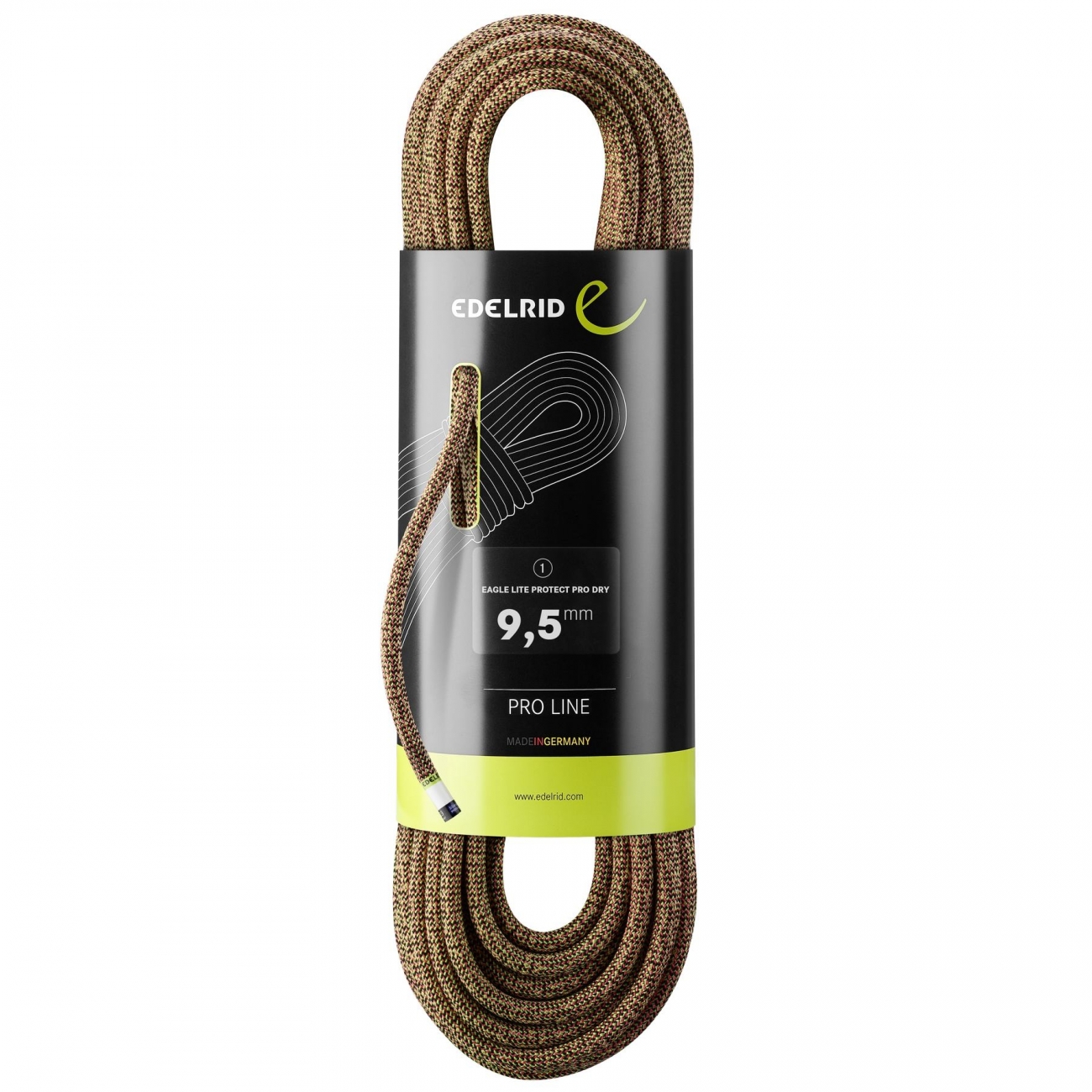 4028545173290 - Dynamisches Kletterseil Eagle Lite Protect Pro Dry 95mm 70m Neon Pink-Grün