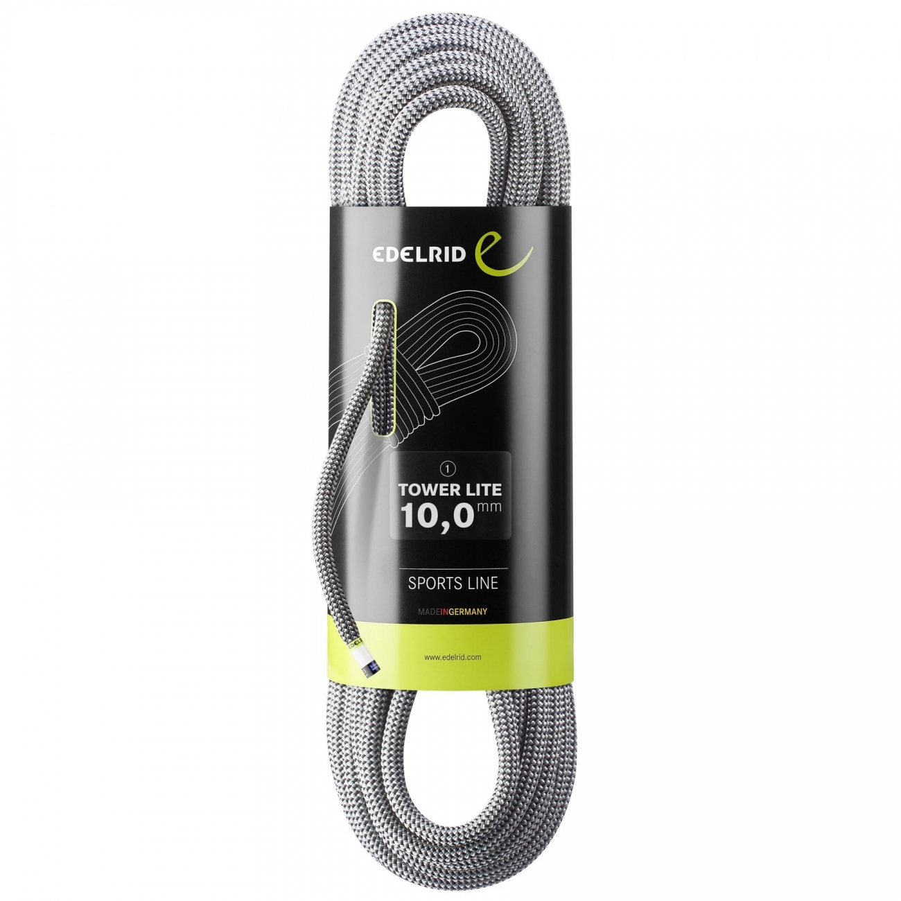 4028545176093 - Dynamisches Kletterseil Tower Lite 10mm 200m Indoor Thermo Shield hohe Festigkeit pebbles