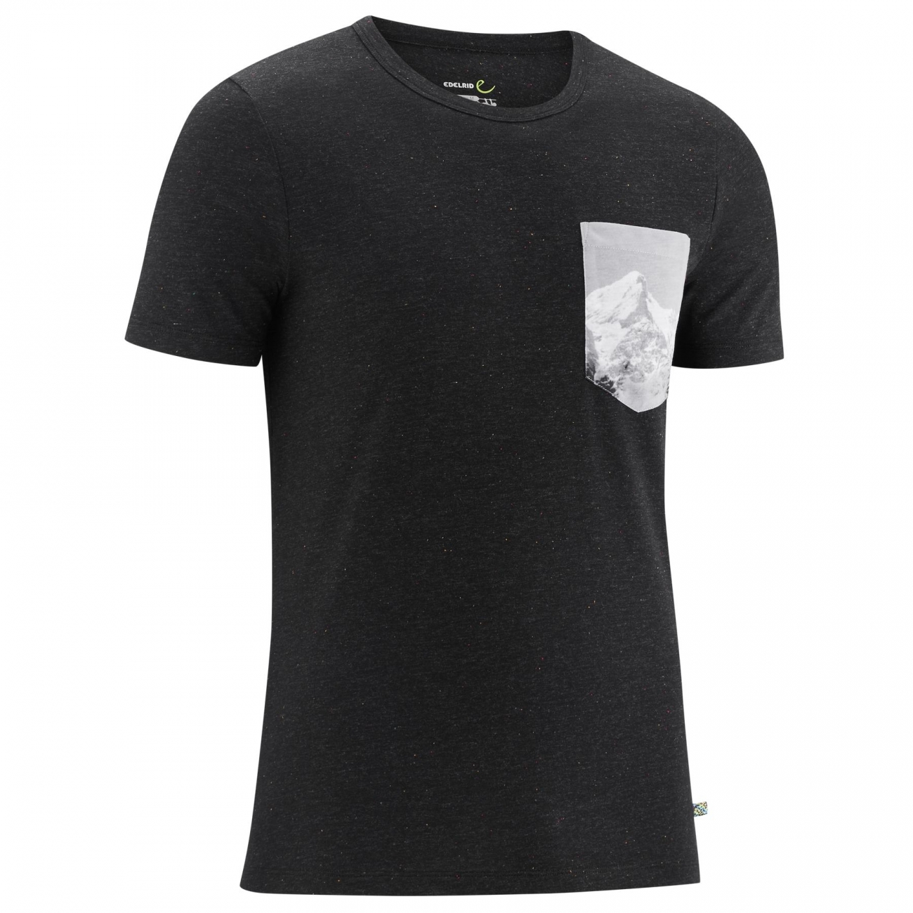 4028545185446 - Herren T-Shirt ME Onset Recycelte Baumwolle Rundhals Casual Obsidian XL