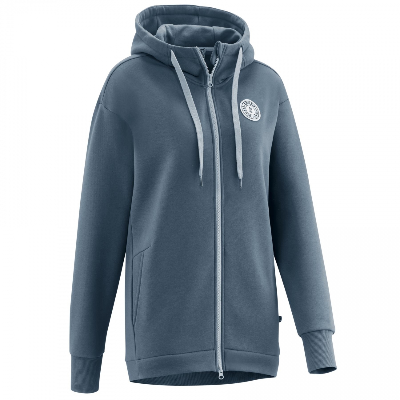4028545187150 - Damen Hoody WO Spotter Zip Hoody II Bio-Baumwolle Recycelt Polyester Blaugrau S