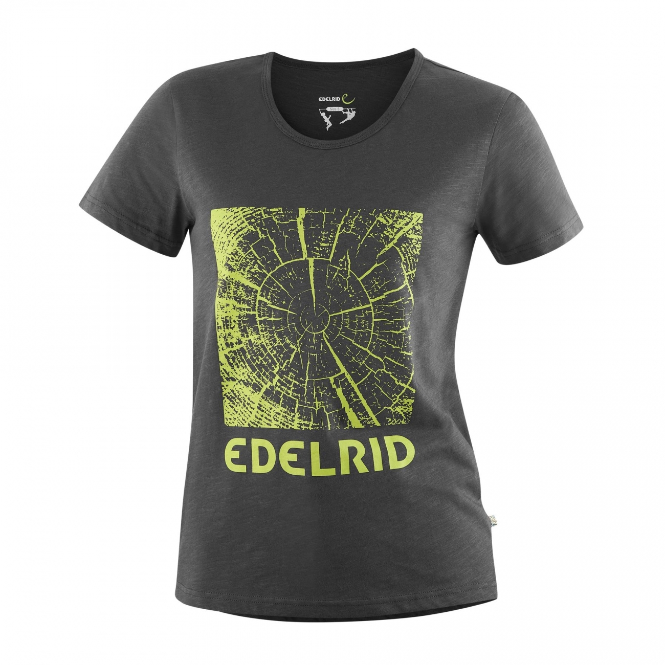 4028545188287 - T-Shirt WO Timber T Lässig Bio-Baumwolle Baum-Print Obsidian XS