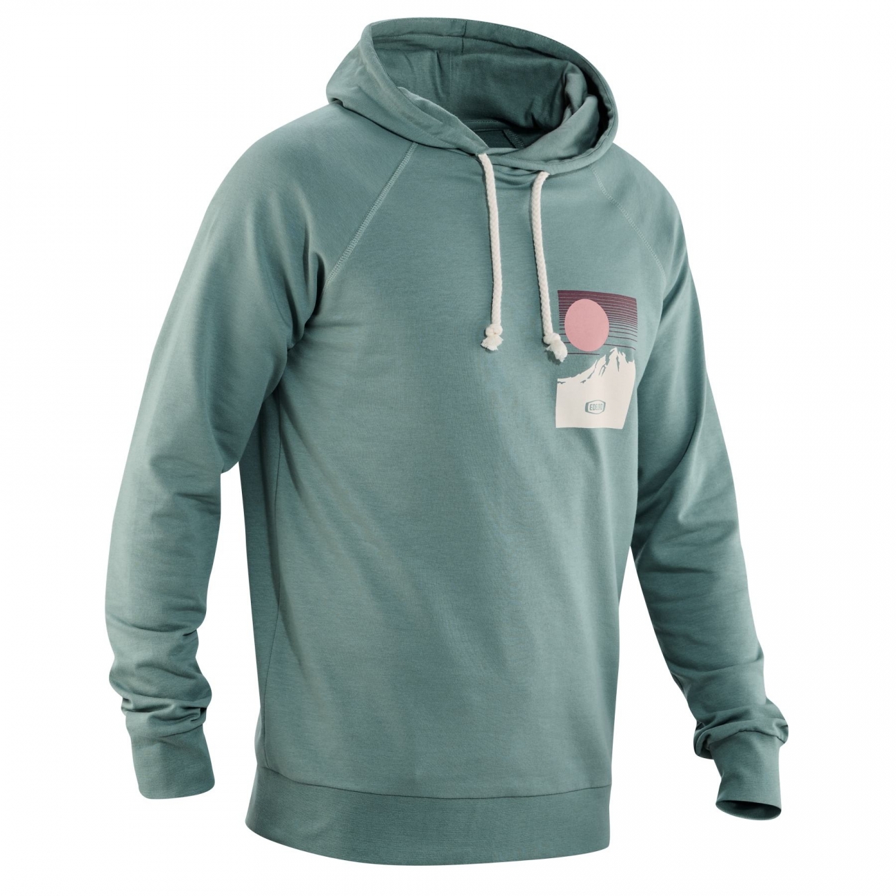 4028545197739 - Leichter Sommer Hoodie Me Tecu Recycelte Bio-Baumwolle Mineralblau Gr S