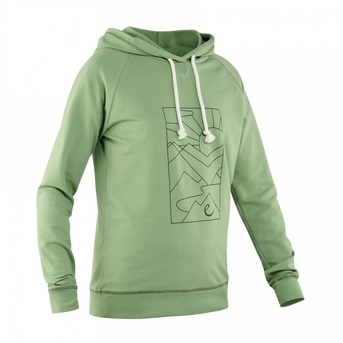 4028545199993 - Damen Hoodie WO TECU HOODY Leicht Sommer Bio-Recycling-Baumwolle Rosemary Gr M