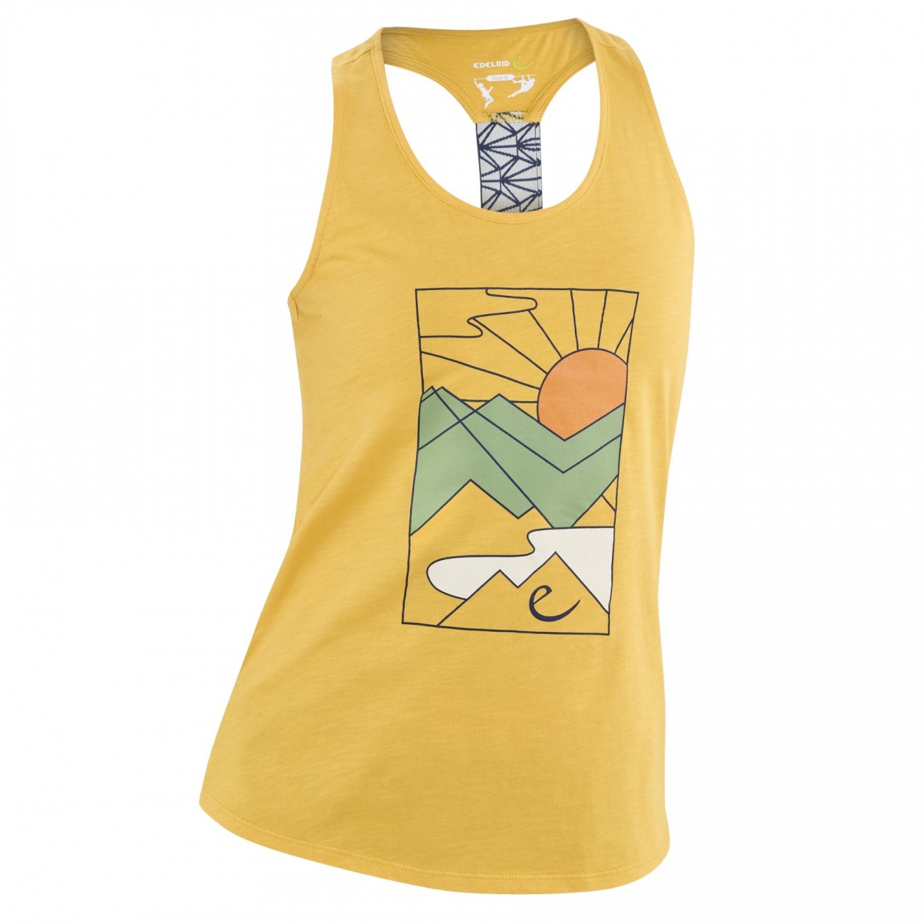 4028545201016 - Elegantes Damen Tanktop Wo Gamba Bio-Baumwolle Racerback Grafikdruck Plantain M