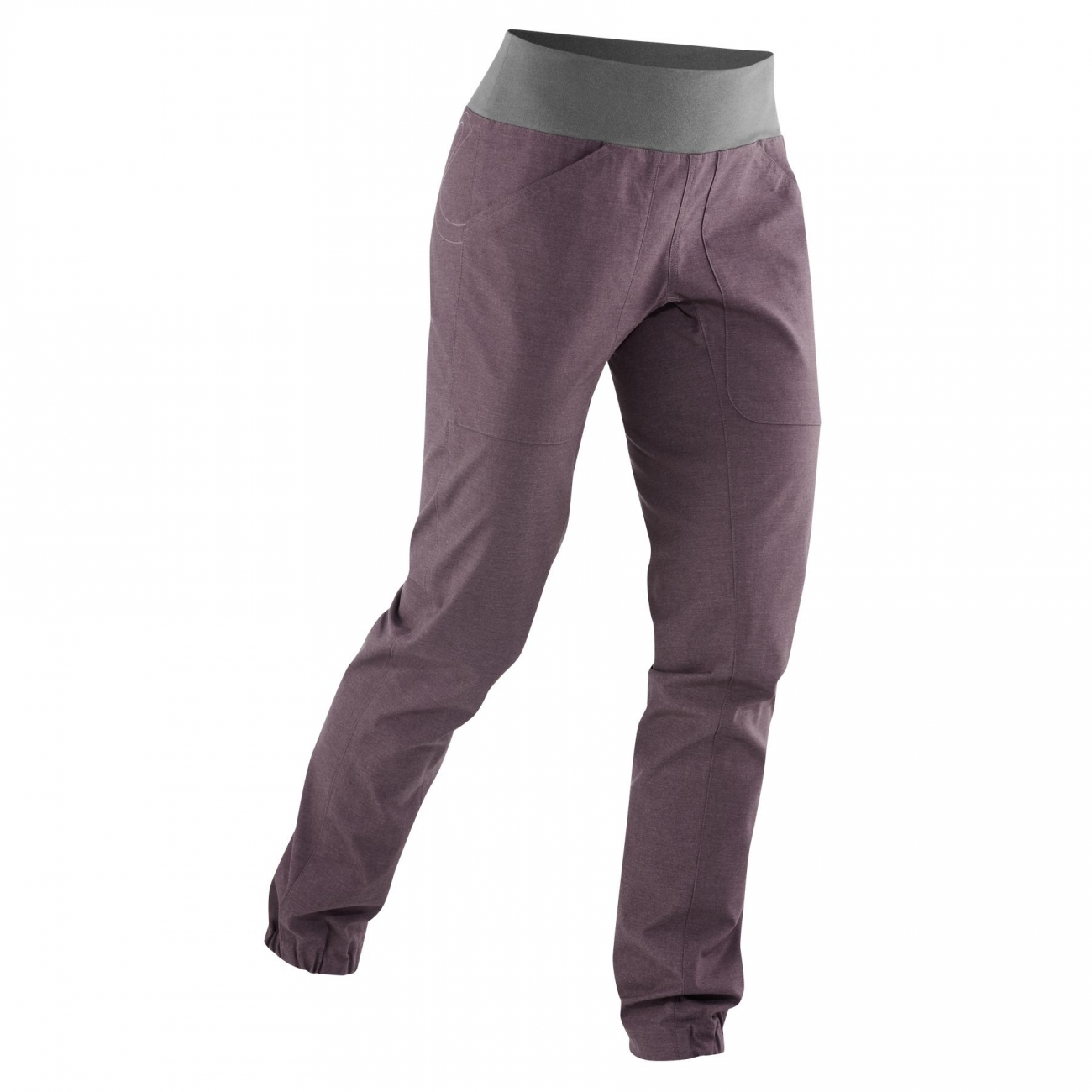 4028545201467 - Damen Kletterhose Sansara Slim Fit Bio-Baumwolle Recycelt Dark Plum XS