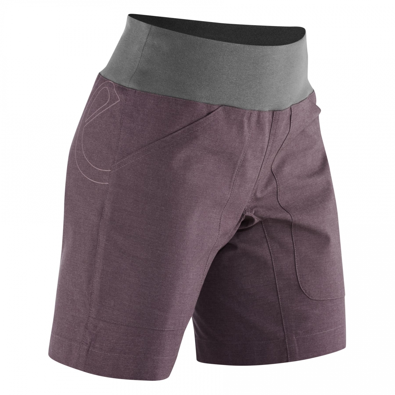4028545202259 - WO Sansara II Damen Klettershorts Robust Dunkelpflaume S Bio-Baumwolle Recycelt