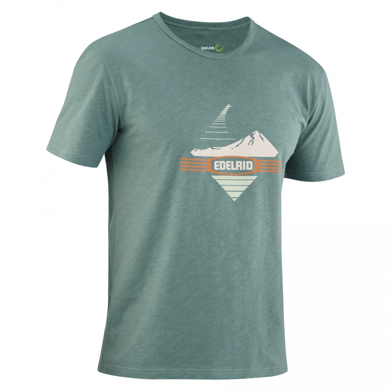 4028545202730 - Herren Sport T-Shirt Me Highball IV Bio-Baumwolle Grafikdruck Mineralblau XS