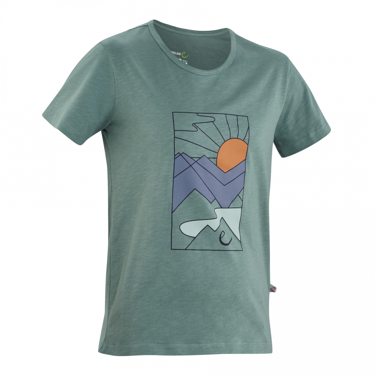 4028545203805 - Damen Sport T-Shirt WO Highball Bio-Baumwolle Mineralblau XL