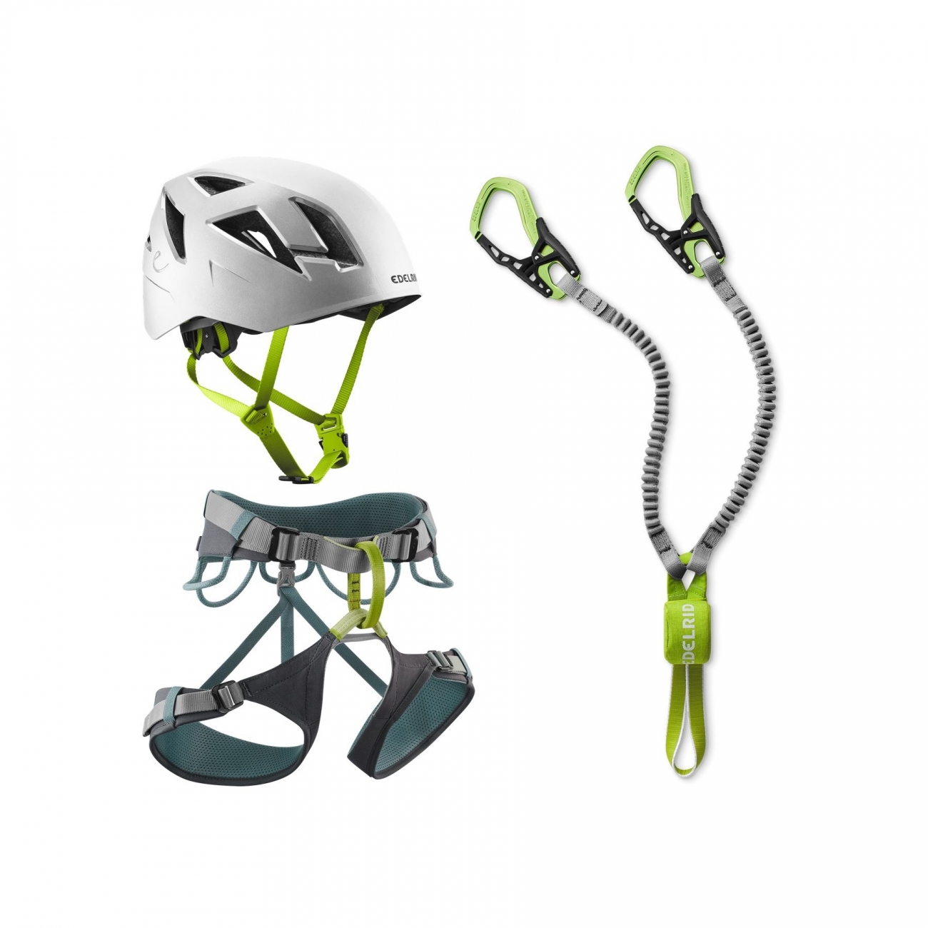 4028545210223 - Klettersteig Komplettset SKYE Gurt ZODIAC Helm L-XL