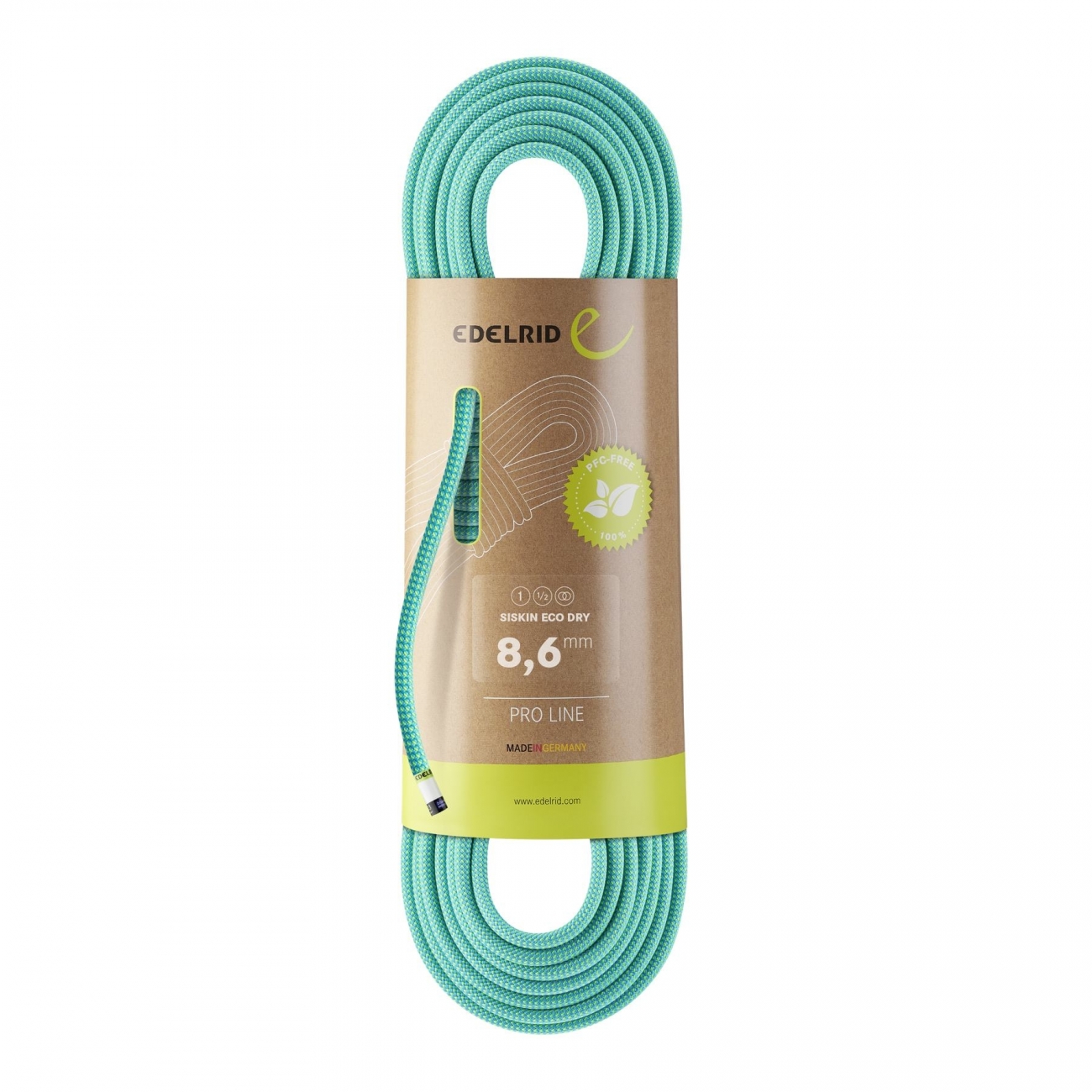 4028545211541 - Siskin Eco Dry 86mm Dynamisches Seil Ultraleicht Dreifach Zertifiziert 70M
